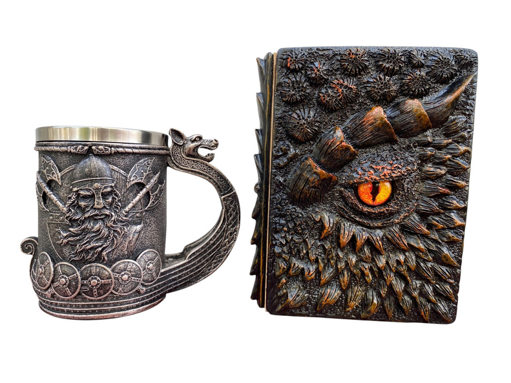 Подарочный набор Кружка 3 Корабль викингов и Блокнот 3 «Жар Сердца Дракона» Київ - зображення 3