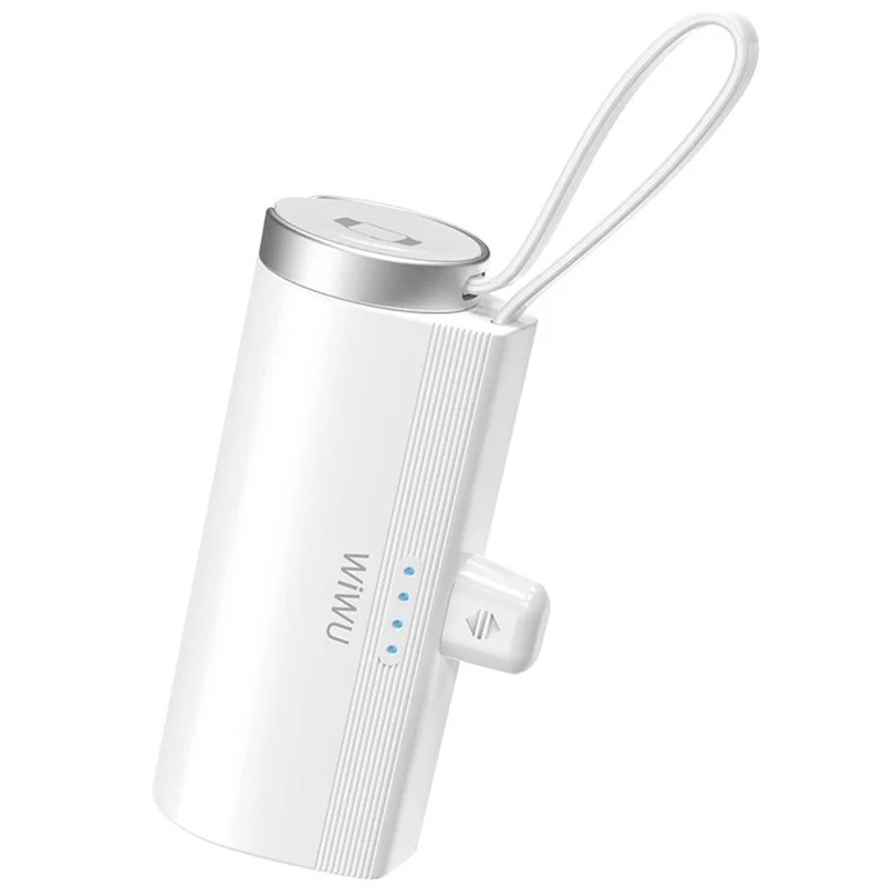 Портативное ЗУ Power Bank WIWU W026 2 in 1 Type-C с БЗУ For Apple Watch 15W 5000 mAh Херсон - зображення 1