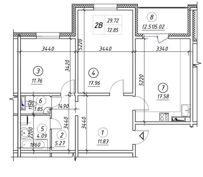 продажа 2-к квартира Киев, Дарницкий, 120000 $ Київ - зображення 1