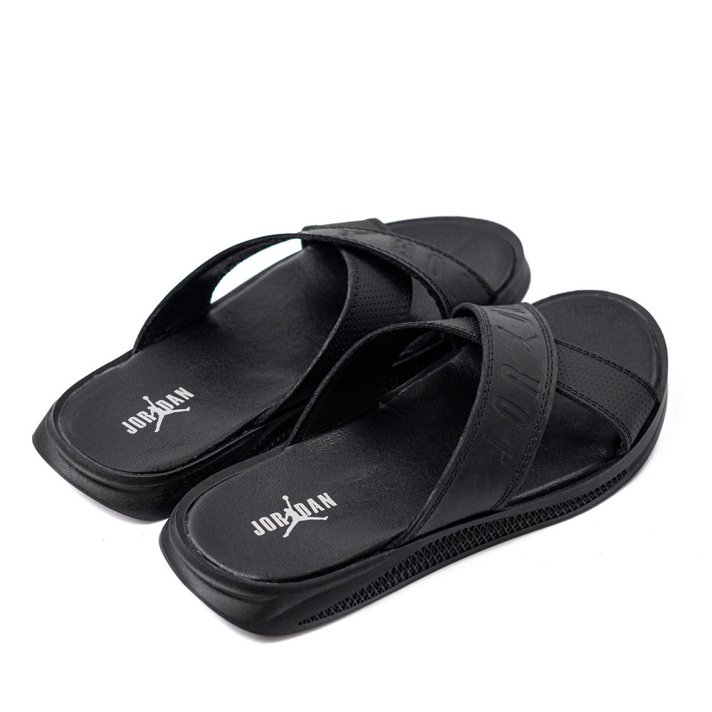 Мужские кожаные  летние шлепанцы-сланцы Jordan Київ - зображення 4
