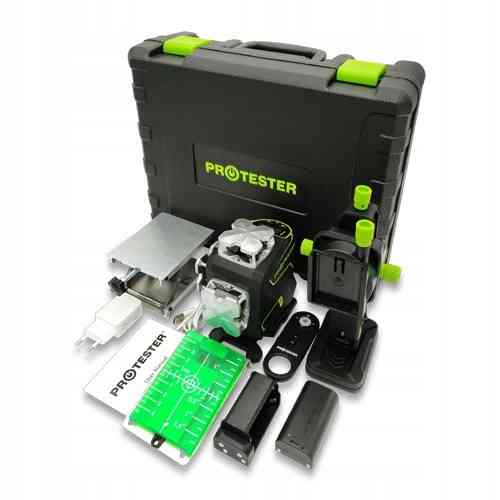 Профессиональный лазерный уровень PREMIUM, 4x360°(LCD, Bluetooth, ДУ, зеленый луч) PROTESTER LL516G Харків