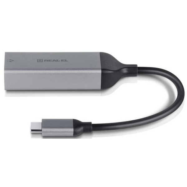 Мережевий адаптер REAL-EL CE-150 Type-C to RJ45 0.1 м Black (EL123110004) (Код товару:42048) Харків - зображення 3