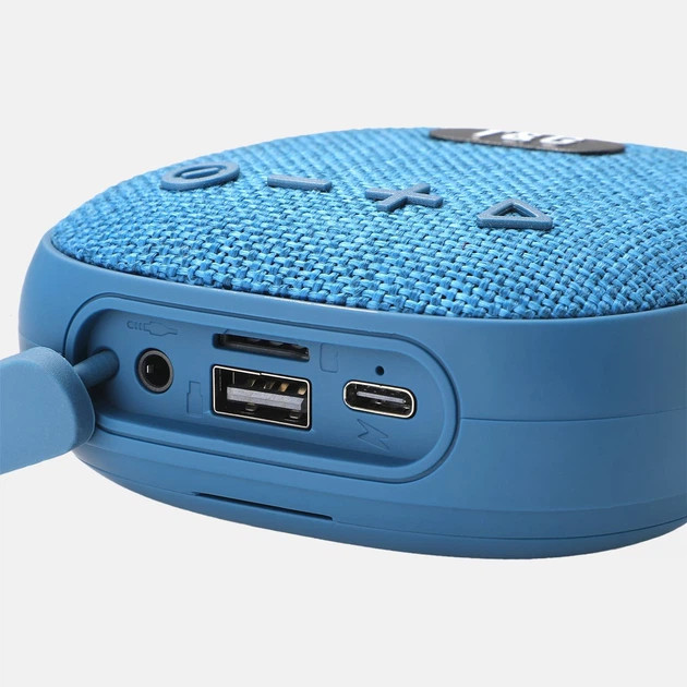 Колонка портативная с навушниками Bluetooth T&G TG813 blue синяя Киев - изображение 3