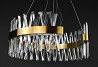 Люстра стельова LED 7006-800C Латунь 45-170х80х80 см. Київ