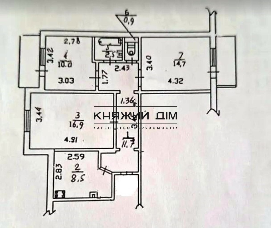 Продаж роздільної 3-х к. квартири на Позняках. № 21147365 Київ - зображення 10