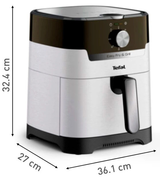 Мультипечь Tefal Easy Fry&Grill 2в1 EY501A10 1550 Вт серая Київ - зображення 2