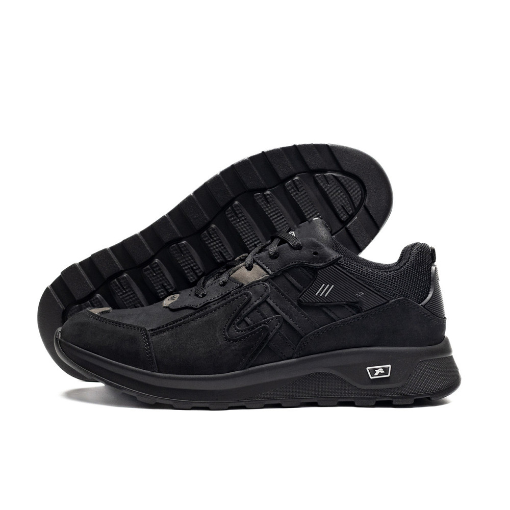 Мужские кожаные кроссовки Niteball Black Киев - изображение 1