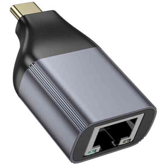 Адаптер Hoco UA35 Type-C to RJ45 Metal Gray (Код товару:41301) Харьков