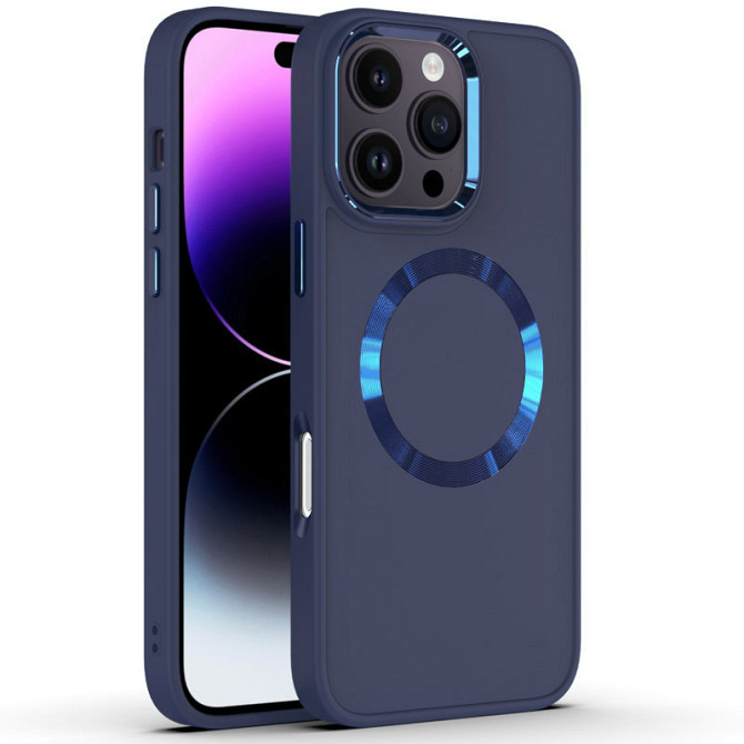 TPU чехол Bonbon Metal Style with MagSafe для Apple iPhone 16 Pro Max (6.9") Херсон - зображення 3