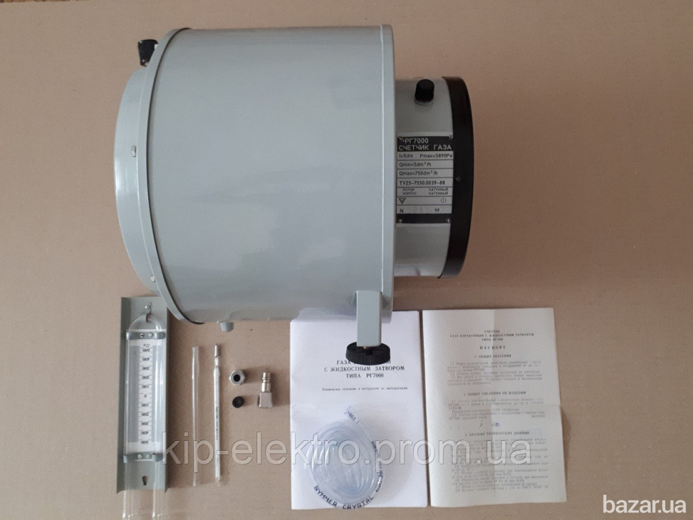 Счетчик газа барабанного типа с жидкостным затвором РГ7000 (РГ-7000, РГ 7000) - аналог ГСБ-400 Київ - зображення 3