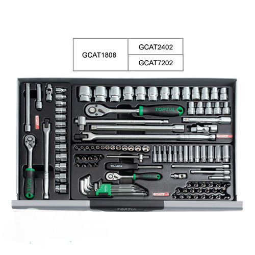 Тележка с инструментом для автосервиса TOPTUL (Pro-Plus) 7 секций 305 ед. красная GCAJ305H Харьков - изображение 4