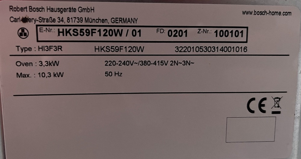 2022рік Плита електрична з духовкою Bosch ідеальна 60х60х85 біла 380В Бережани - зображення 4