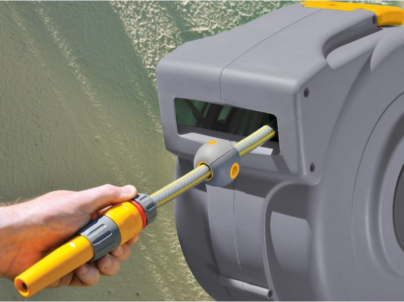 Катушка для шланга автоматическая HoZelock AutoReel 2402 25 м + 2 м с шлангом Київ - зображення 4