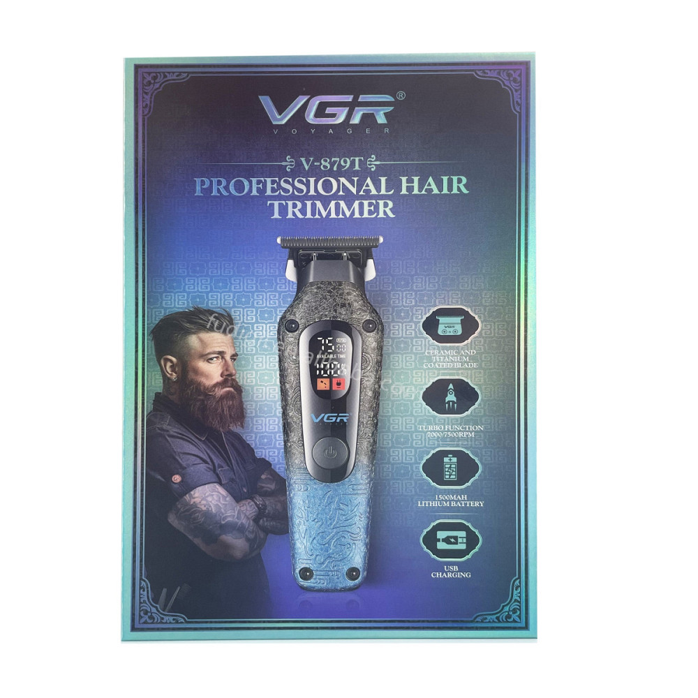 Триммер VGR V-879T BLUE 5-8 Вт синий Киев - изображение 3