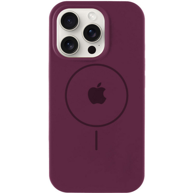 Чехол Silicone Case Full Protective (AA) with MagSafe для Apple iPhone 16 Pro (6.3") Херсон - изображение 1