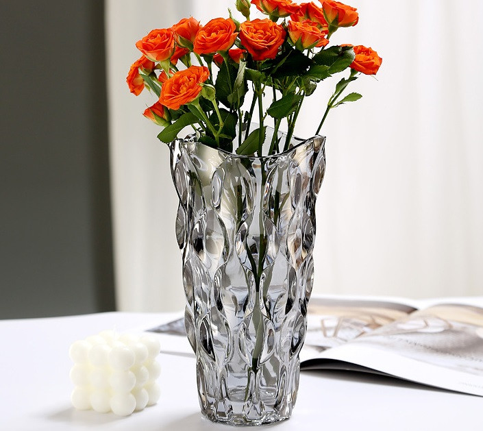 Ваза для квітів 14140 8.5х14х5х29.5 см чорна Киев - изображение 1