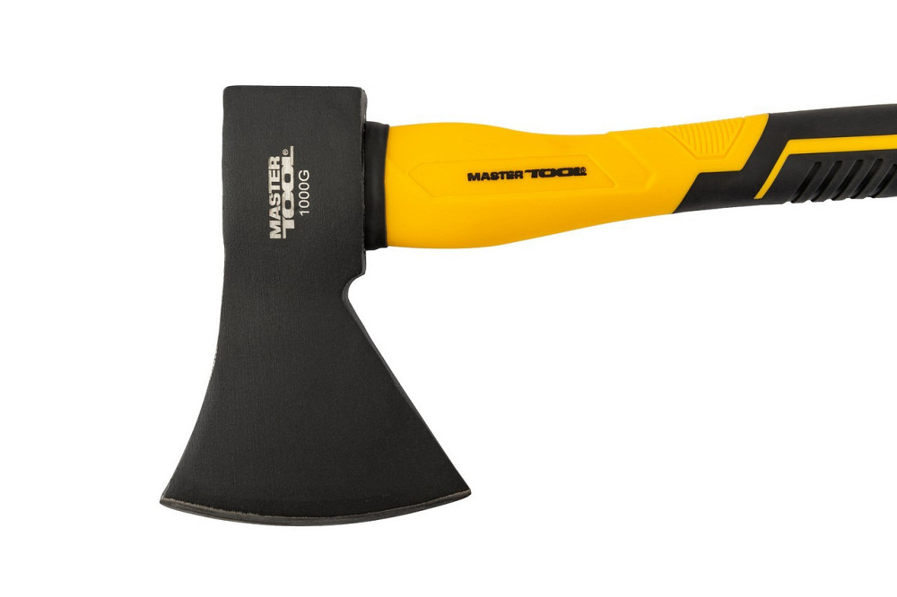 Топор MASTERTOOL 1000 г HRC 50 рукоятка фиберглассовая 370 мм 05-0906 Харків - зображення 2
