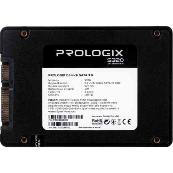 Накопичувач SSD 120GB Prologix S320 2.5" SATAIII 3D TLC (PRO120GS320) (Код товару:43397) Харьков