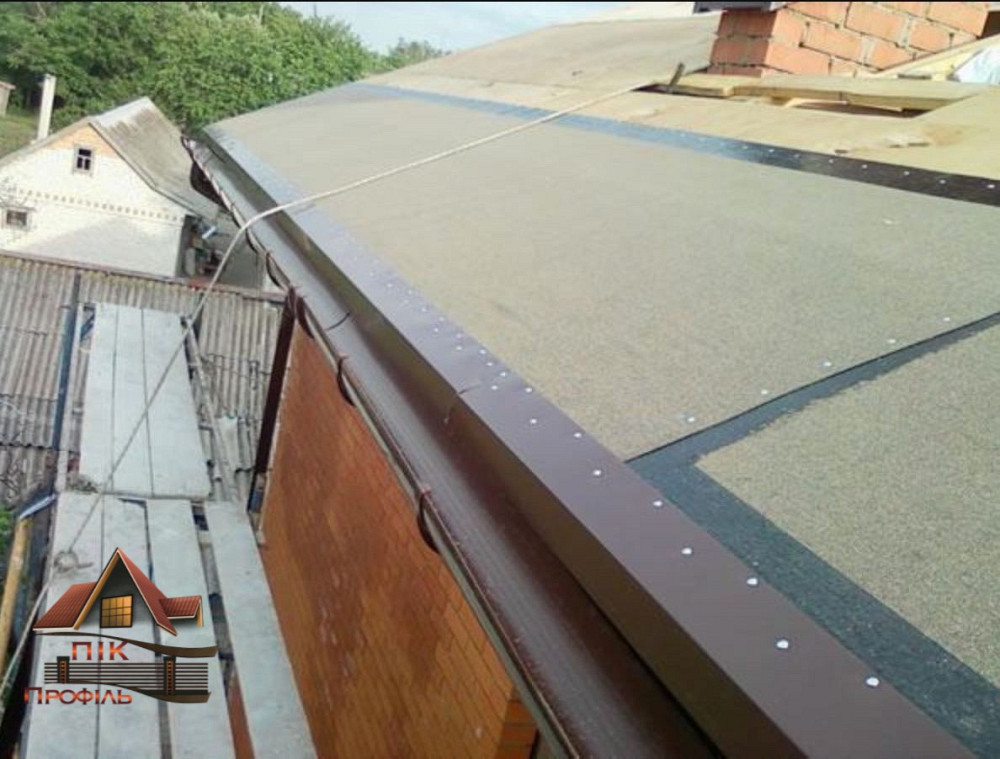 Крапельник для мʼякої черепички, карнизна планка Киев - изображение 2