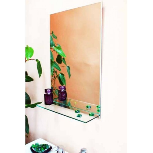 Дзеркало з полицею 600х400мм Київ - зображення 1