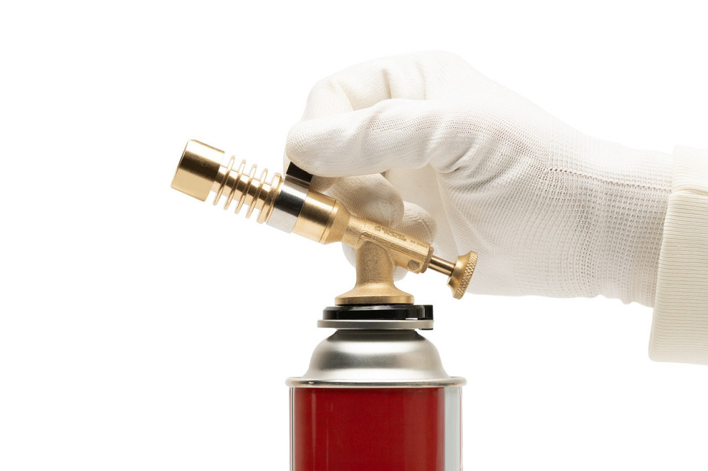 Горелка для газового баллона MASTERTOOL "Гелиос" Ø 22 мм/1300°С латунь 44-5044 Харків - зображення 6