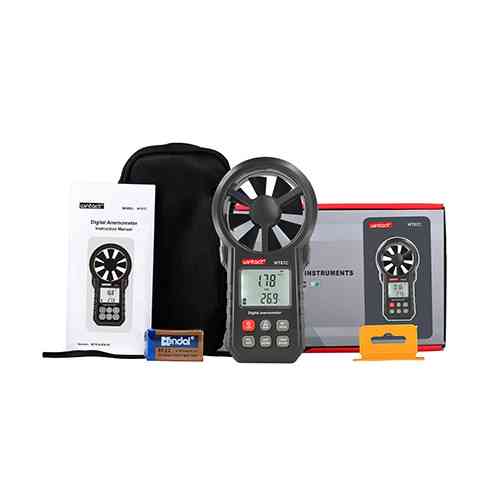 Анемометр цифоровой с функцией измерения объёмного расхода 0,3-30м/с, -10-45°C WINTACT WT87C Харьков