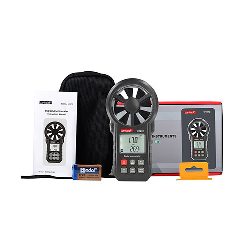 Анемометр цифоровой с функцией измерения объёмного расхода 0,3-30м/с, -10-45°C WINTACT WT87C Харьков - изображение 3