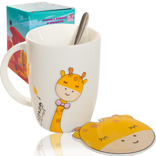 Чашка з кришкою SNT Giraffe 20619 400 мл Киев - изображение 1