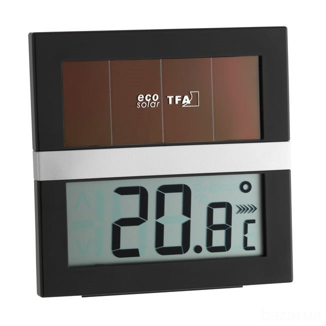 Термометр-гигрометр ECO Solar на солнечной батарее Київ - зображення 1