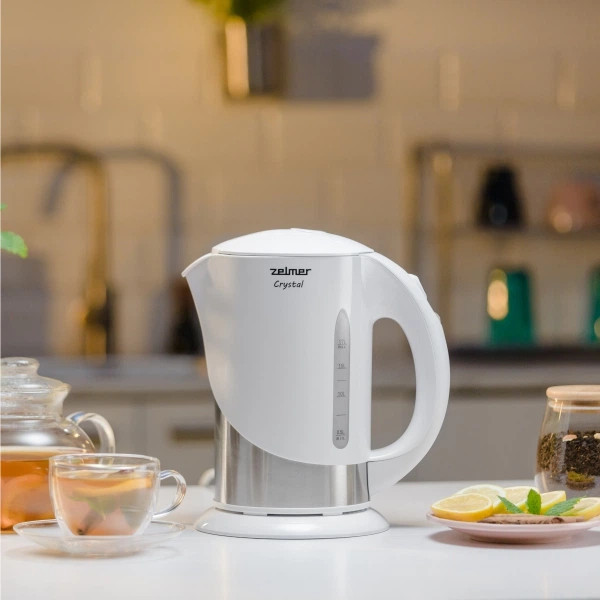 Електрочайник Zelmer Сrystal ZCK7630W 1.7 л белый Київ - зображення 6