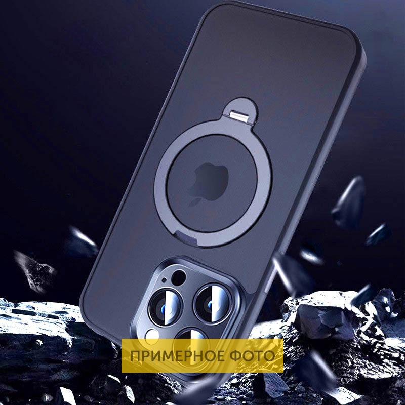 TPU+PC чехол Metal Buttons with MagSafe Colorful HQ Ring для Apple iPhone 16 (6.1") Херсон - зображення 4