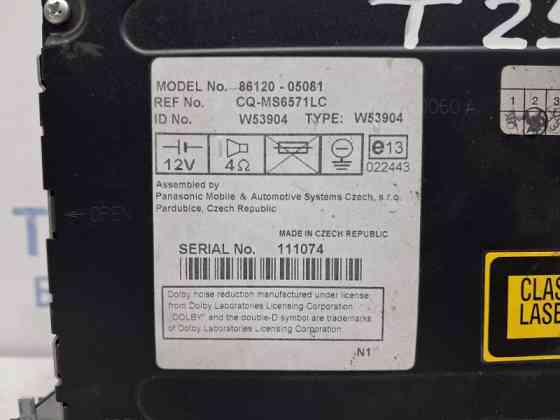 Магнитофон Toyota Avensis 2003-2009 8612005081 (Арт. 58971) Київ