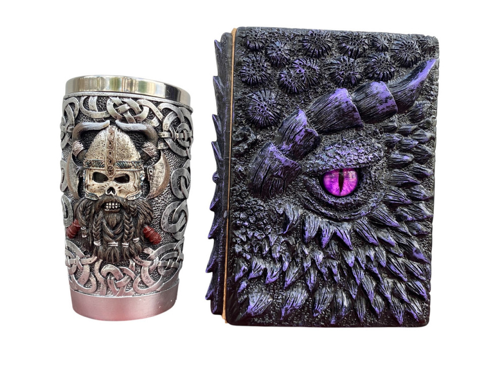 Подарочный набор Стакан 3 Викинг Рыцарь и Блокнот 3 «Око Иллюзий» Київ - зображення 1