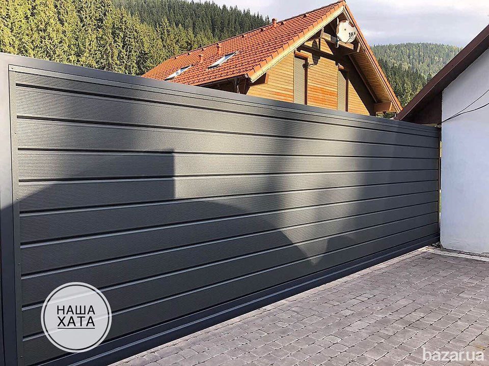 Ворота відкатні в Буковелі Виробник воріт і парканів Наша Хата.Зроблено в Украіні. Львов - изображение 8