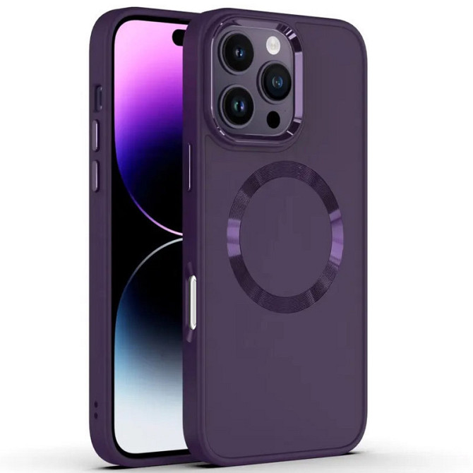 TPU чехол Bonbon Metal Style with MagSafe для Apple iPhone 16 Pro (6.3") Херсон - зображення 8