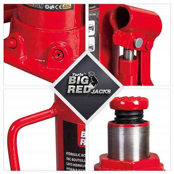 Домкрат столбчатый бутылочный гидравлический 10 т 230–460 мм TORIN T91004 Харьков