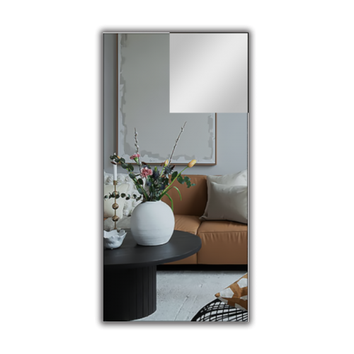 Дзеркало в алюмінієвій рамі 1200 х 600 мм. Киев - изображение 1