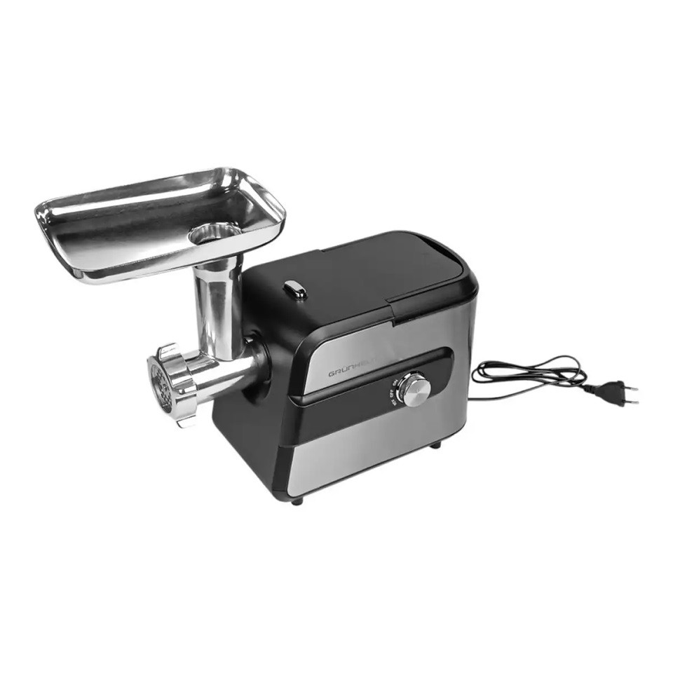 Мясорубка электрическая Grunhelm AMG200SS 2000 Вт серебристая Київ - зображення 2