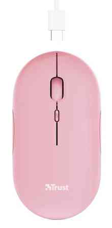 Мышь компьютерная безпроводная Trust Puck Rechargeable Ultra-Thin BT WL Silent Pink 24125_TRUST розо Киев