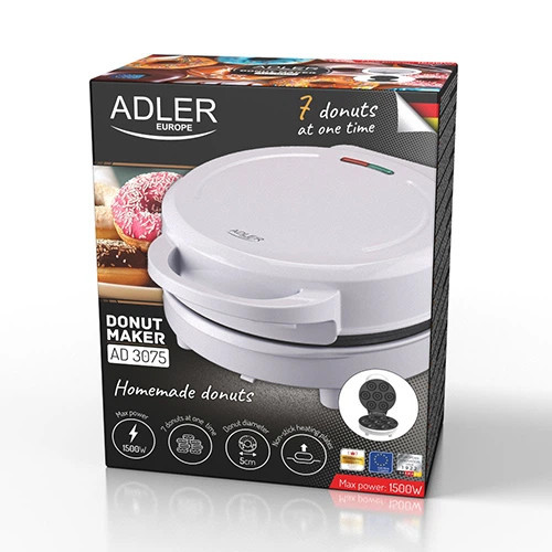Аппарат для выпекания пончиков Adler AD 3075 1500 Вт белый Київ - зображення 7