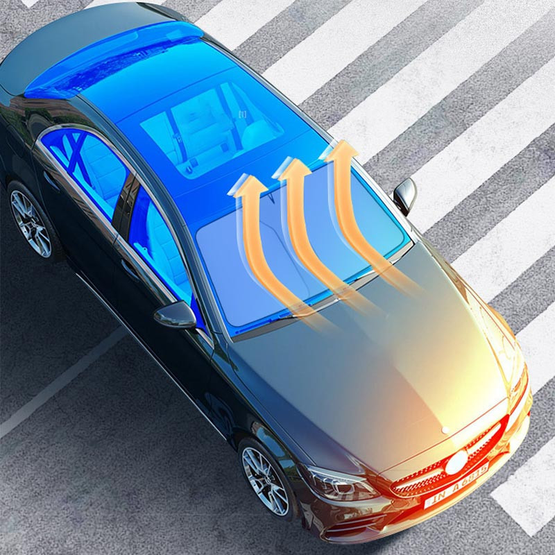 Портативный солнцезащитный автомобильный козырек на лобовое стекло (1.45x0.80m) Херсон - зображення 4