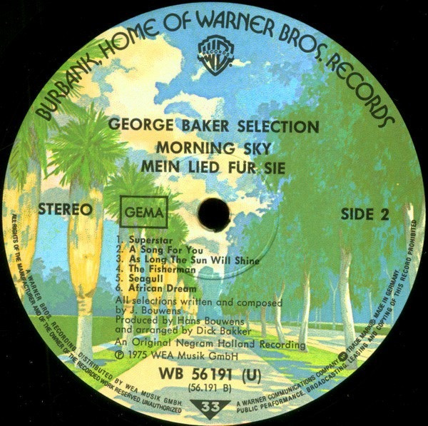 Виниловая пластинка George Baker Selection - Morning Sky Винница - изображение 4