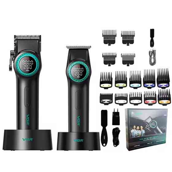 Комплект длят стрижки VGR V-001&V-977 BLACK черный Киев