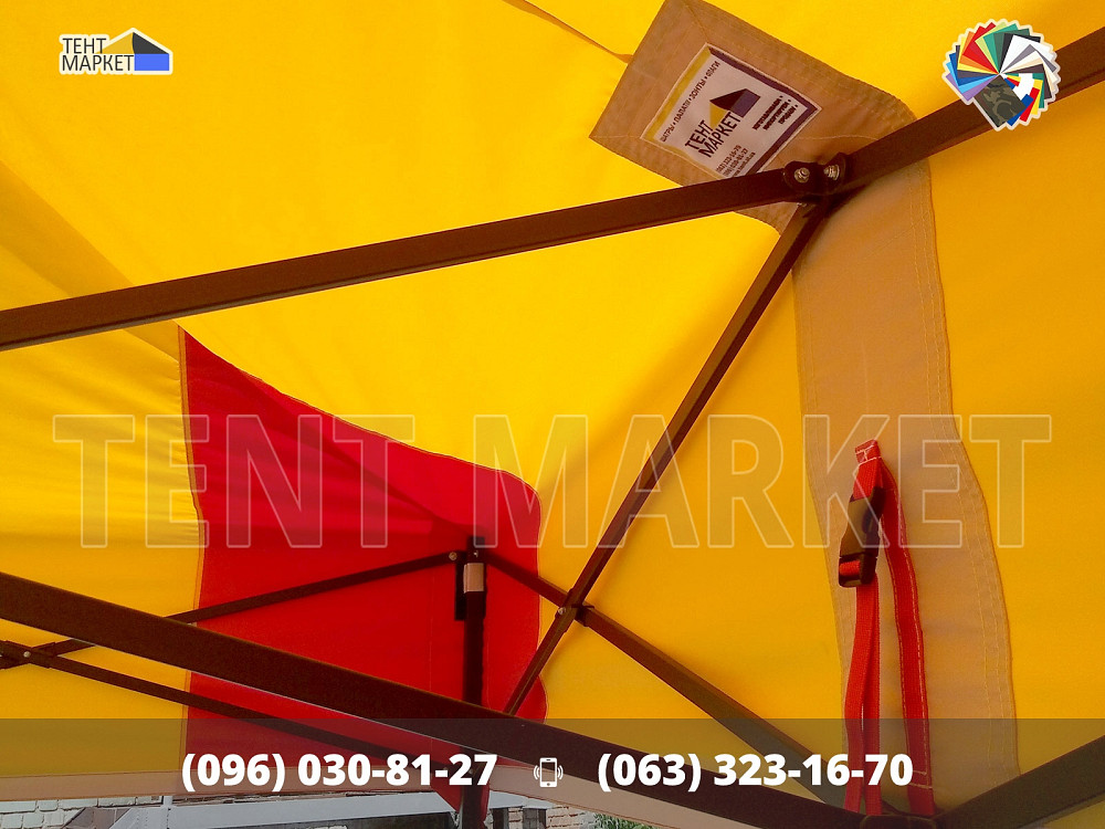 Намет 3х3 швидко-розкладний. Шатри палатки розкладні трансформер. Виготовлення пошиття продаж Запоріжжя - зображення 5