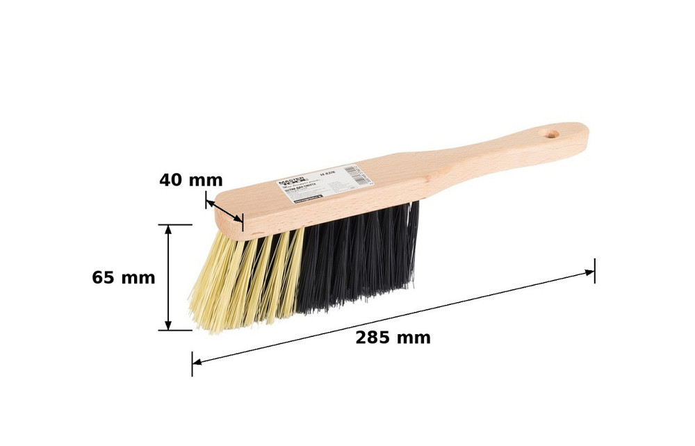 Щетка для сметания MASTERTOOL 5-рядная 285×40×81 мм высота щетины 65 мм полипропиленовая щетина дере Харків - зображення 3