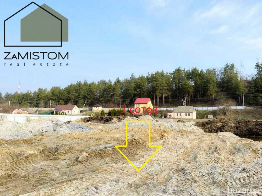 Продаємо ділянку 7 соток в с. Гнідин під забудову. На ділянці виритий котлован 14*14, майже повністю Бориспіль - зображення 1