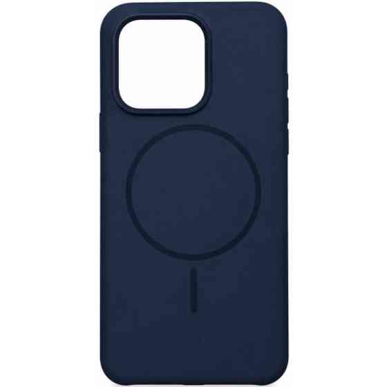 DM Чохол Silicone Case Thin Circle with MagSafe для iPhone 15 Pro Sapphire Blue Харьков