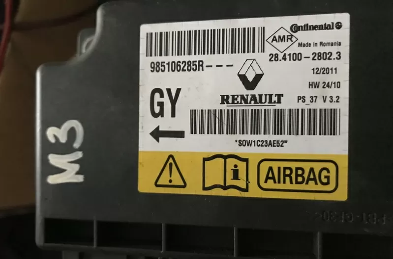 Бу блок управления Airbag Renault Megane 3, Scenic 3, 985106285R Кропивницький - зображення 1
