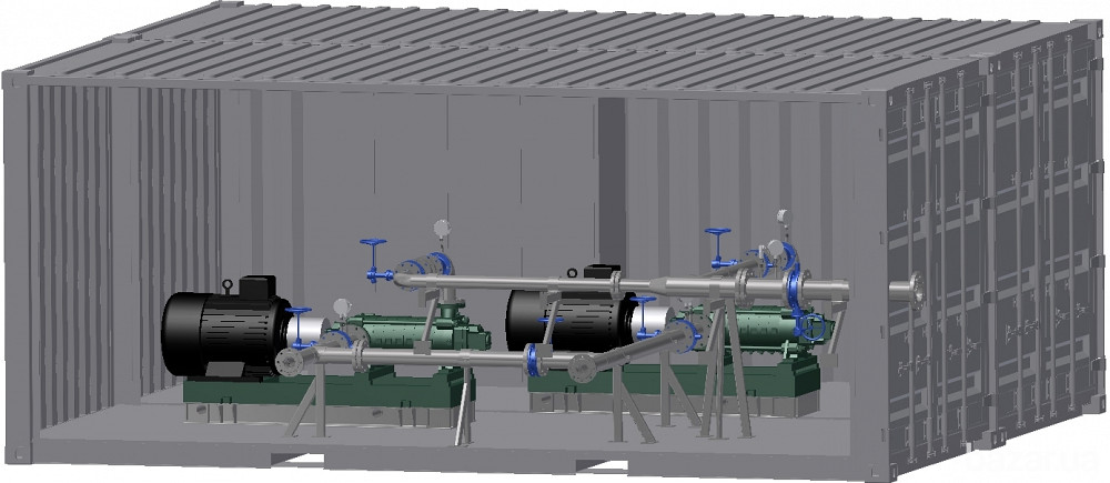 Насосная станция Caprari в контейнере для орошения полей Белая Церковь - изображение 1
