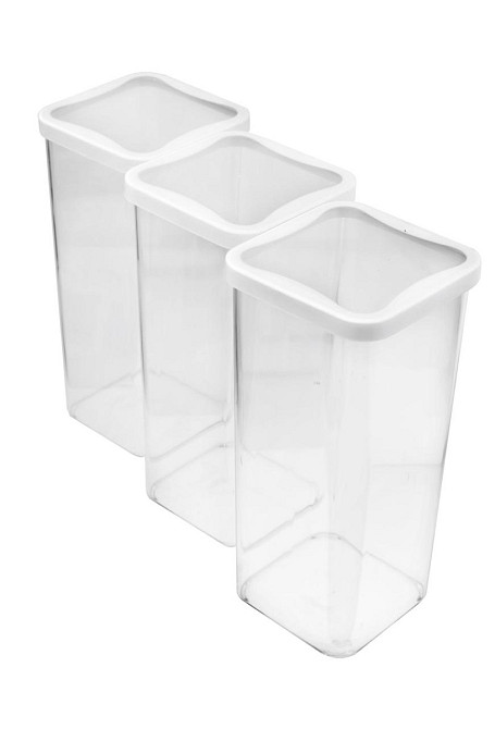 Набір харчових контейнерів Zambak Елегант ZP-753 1400 мл 3 шт прозорий Київ - зображення 1